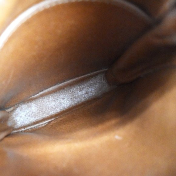 Authentic LOUIS VUITTON Danube Shoulder Bag Monogram Leather Brown France - Picture 2 of 13